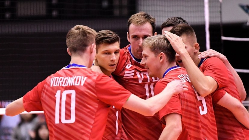 Российские волейболисты обыграли Тунис в заключительном матче КМ