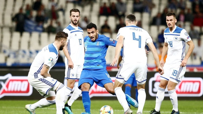 Греция вырвала победу в матче отбора на Евро-2020 с Боснией и Герцеговиной благодаря автоголу на 88-й минуте