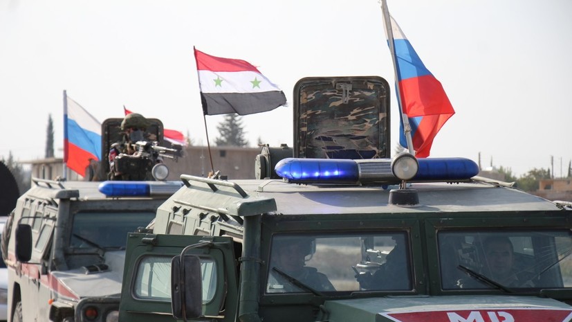 Российская военная полиция в Сирии выдвинулась к границе с Турцией