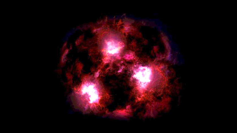 Космический «монстр»: обнаружена одна из первых гигантских галактик Вселенной