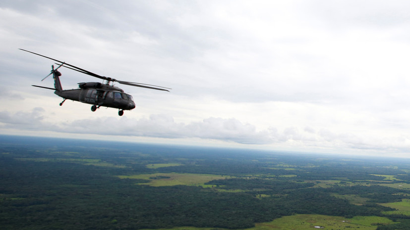 В Колумбии разбился вертолёт ВВС страны