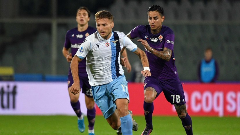 «Лацио» обыграл «Фиорентину» в матче Серии А благодаря голу на 89-й минуте