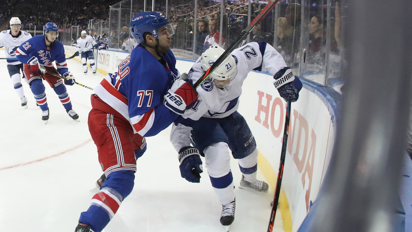 «Рейнджерс» одержал победу над «Тампой» в матче регулярного чемпионата НХЛ