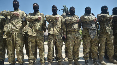 Бойцы батальона «Азов»