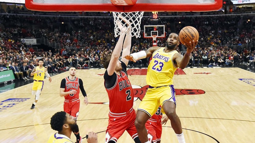 Трипл-дабл Джеймса помог «Лейкерс» одержать шестую победу подряд в НБА