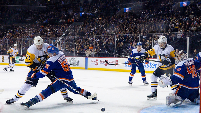 «Питтсбург» обыграл «Айлендерс» в матче НХЛ, Малкин набрал два очка