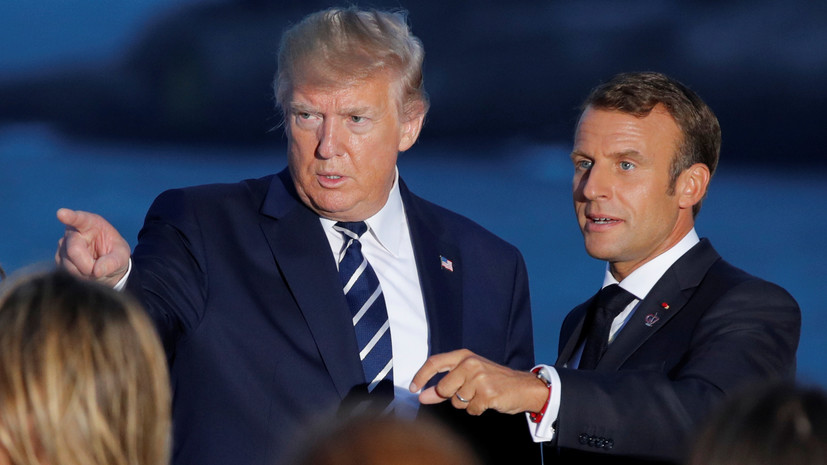 Трамп и Макрон обсудили ситуацию в Сирии