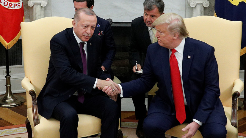 Эрдоган прибыл в Белый дом на встречу с Трампом