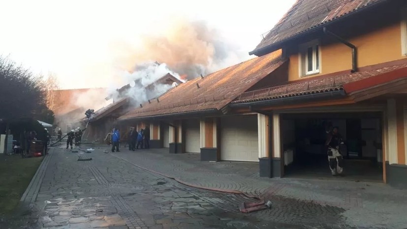 В районе Новой Москвы произошёл пожар площадью 1000 квадратных метров