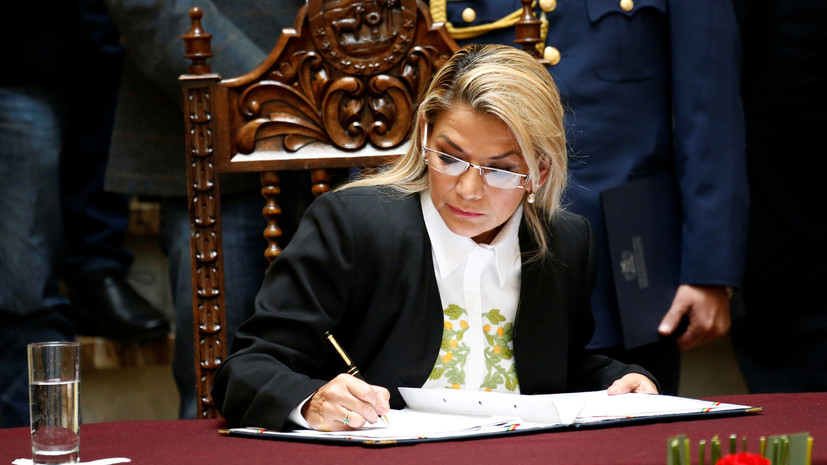 Аньес подписала закон о проведении в Боливии всеобщих выборов