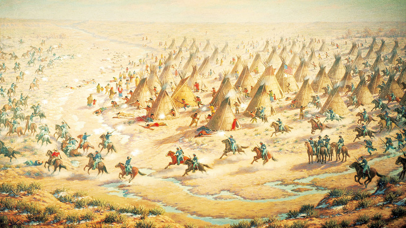 Бойня на Сэнд-Крик: как американские военные напали на индейских мирных жителей в Колорадо