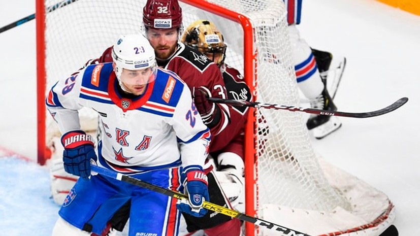 СКА одержал восьмую подряд победу в КХЛ, обыграв рижское «Динамо»