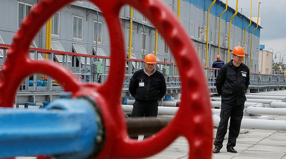 Объект газотранспортной инфраструктуры Украины в районе Полтавы