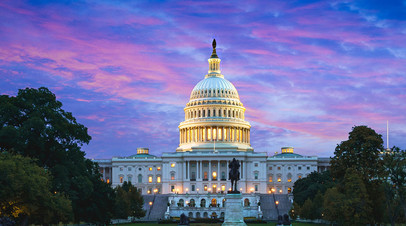 Здание Капитолия, в котором заседает конгресс США