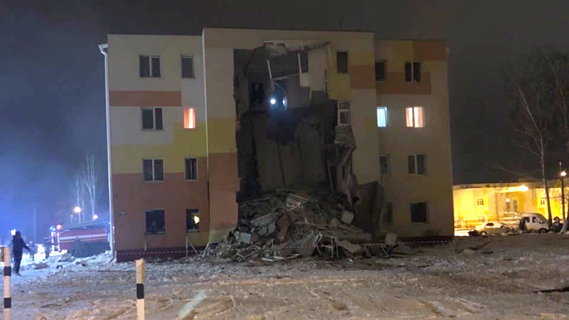 В результате взрыва газа под Белгородом разрушены четыре этажа дома