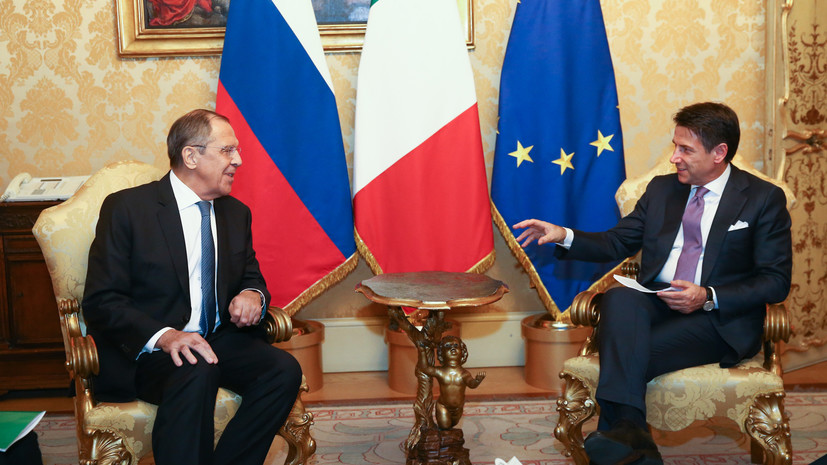 Лавров встретится с премьером Италии во время визита в страну