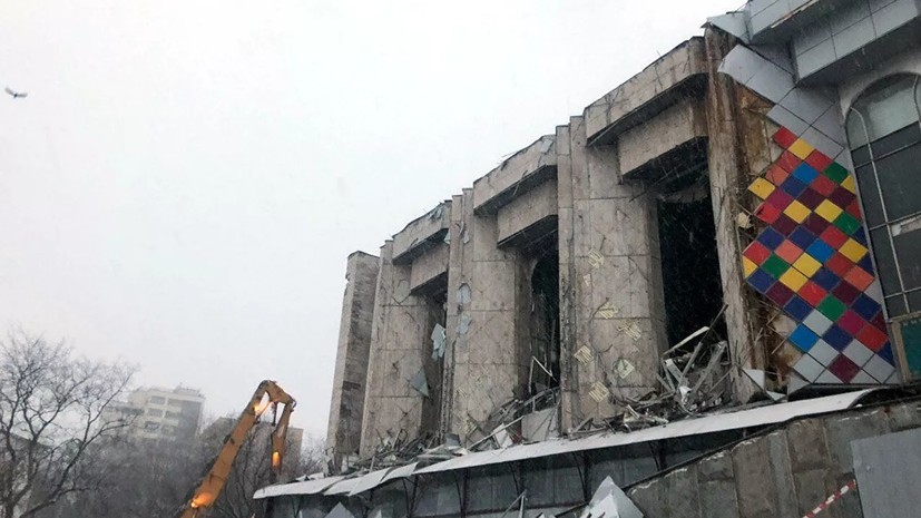 Стали известны сроки завершения сноса кинотеатра «Соловей» в Москве