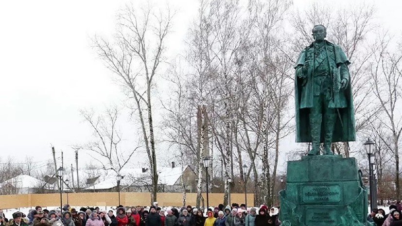 В Мордовии открыли памятник адмиралу Фёдору Ушакову