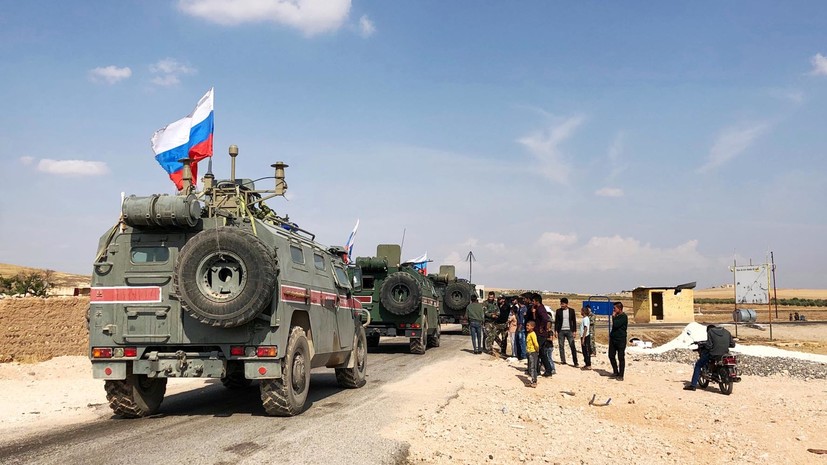 Российские военные сообщили о патрулировании в Сирии за сутки