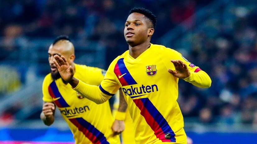 Форвард «Барселоны» Фати стал самым молодым автором гола в истории Лиги чемпионов