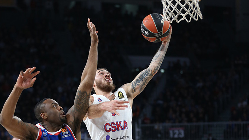 Баскетболист ЦСКА Джеймс во второй раз подряд признан MVP тура в Евролиге