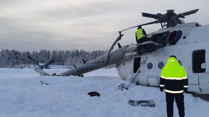 На борту жёстко севшего в Красноярском крае Ми-8 находились вахтовики