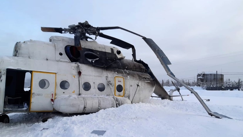 Повреждены хвостовая балка и лопасти винта: не менее 16 человек пострадали при жёсткой посадке Ми-8 в Красноярском крае