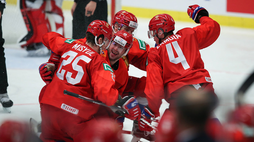 Сборная России по хоккею забросила шестую шайбу в ворота Германии в матче МЧМ