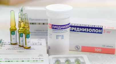 Лекарственный препарат «Преднизолон» на складе Мурманской областной клинической больницы города Мурманска