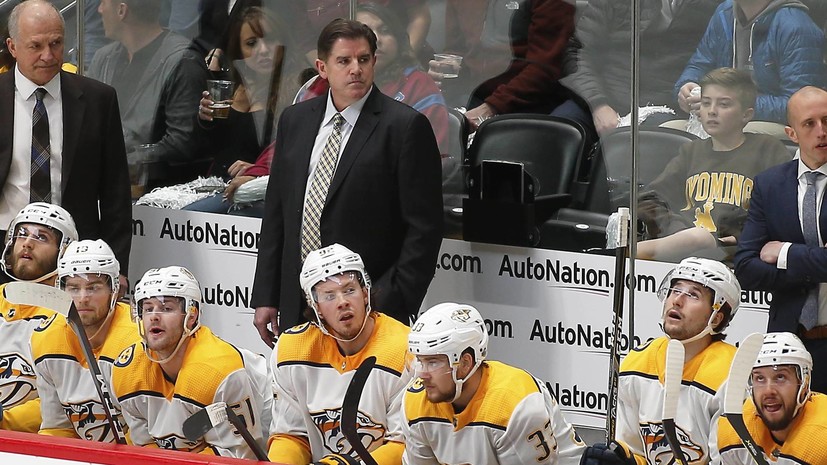 Клуб НХЛ «Нэшвилл» уволил главного тренера, работавшего с командой с 2014 года