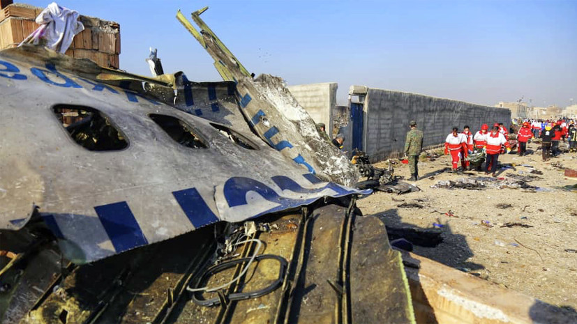 На Украине объявлен траур в связи с крушением самолёта в Тегеране