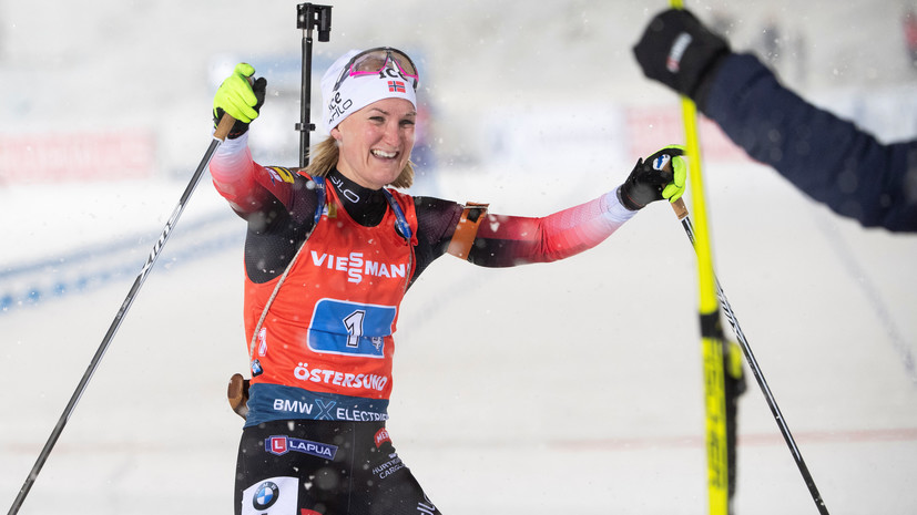 Норвежка Рёйселанд победила в спринте на этапе КМ по биатлону в Оберхофе, Миронова — 19-я