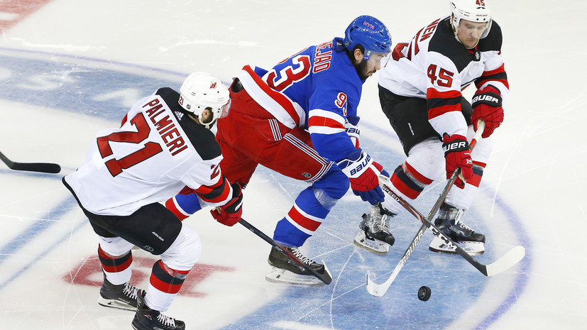 Три очка Панарина и 46 сейвов Шестёркина помогли «Рейнджерс» победить «Нью-Джерси» в НХЛ