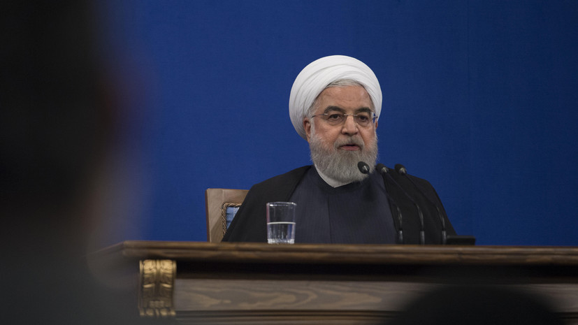 Рухани прокомментировал ситуацию со сбитым украинским самолётом в Иране