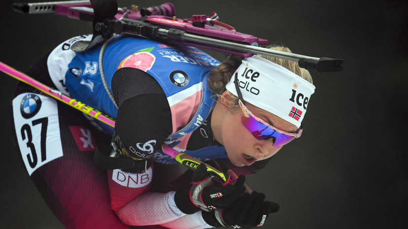 Норвежские биатлонистки выиграли эстафету на этапе КМ в Оберхофе, россиянки — седьмые