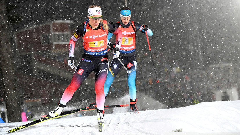 Сборная Норвегии по биатлону победила в эстафетной гонке на этапе КМ в Германии