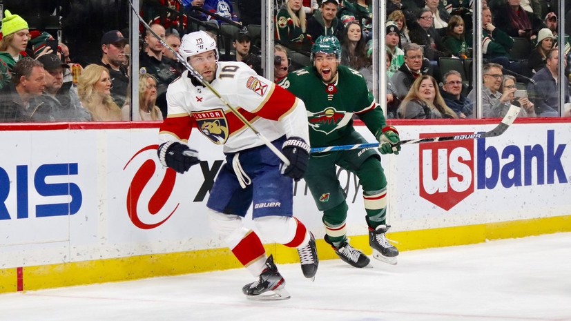 Шайба Дадонова и 29 сейвов Бобровского помогли «Флориде» обыграть «Миннесоту» в НХЛ