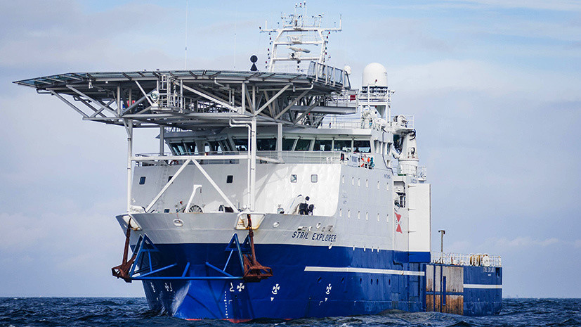 «Проводит согласованные исследования»: шведское судно-инспектор осматривает газопровод «Северный поток — 2»