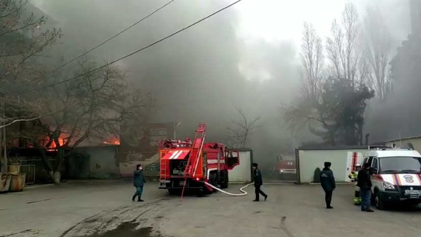 Пожар в здании Минпромэнерго Дагестана потушен