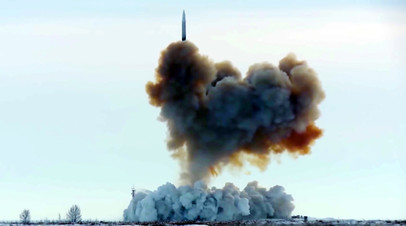 Пуск ракеты комплекса «Авангард» из позиционного района Домбаровский