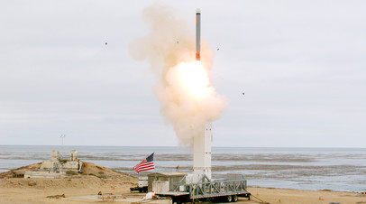 Запуск крылатой ракеты США