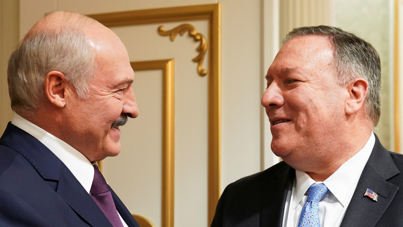 Лукашенко поблагодарил Помпео за риск посмотреть «диктатуру» в Минске