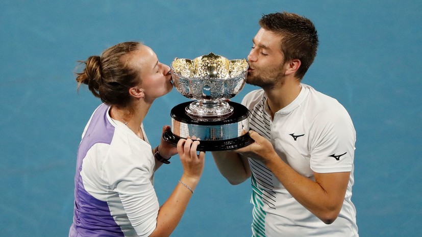 Теннисисты Крейчикова и Мектич выиграли Australian Open в миксте