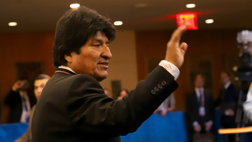Моралес зарегистрирован кандидатом в сенат Боливии