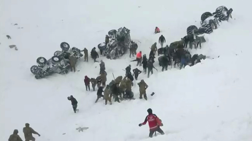 В результате схода лавины в Турции погибли 26 человек