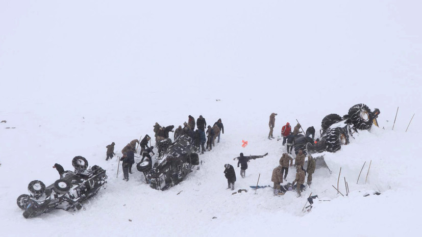 Число погибших при сходе лавины на востоке Турции возросло до 33