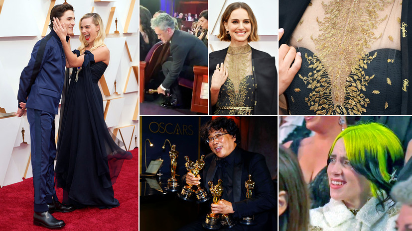 Возвращение Эминема, статуэтка под креслом и наряд Натали Портман: какие моменты «Оскара» обсуждают в соцсетях