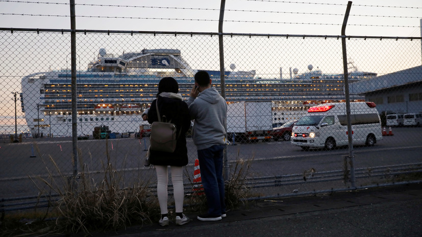 На лайнере в Японии выявлено 39 новых случаев заражения коронавирусом