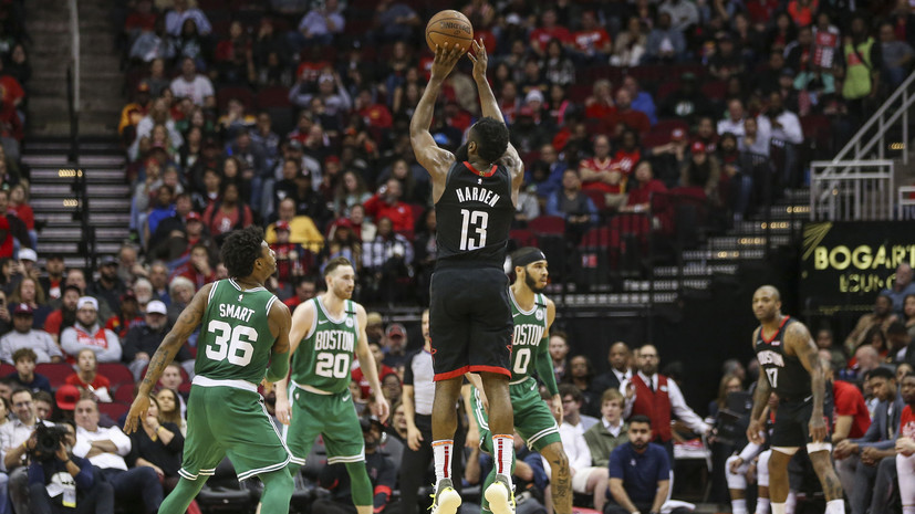 «Хьюстон» нанёс «Бостону» первое поражение за восемь матчей в НБА, Харден набрал 42 очка