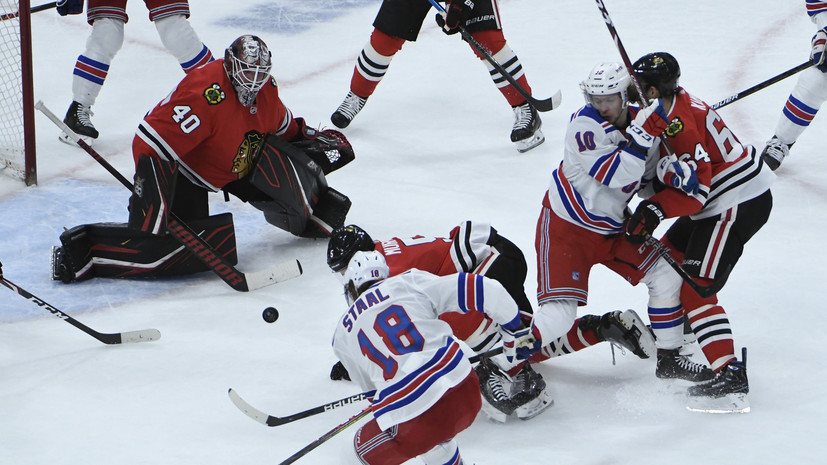 Шайбы Панарина и Бучневича помогли «Рейнджерс» обыграть «Чикаго» в НХЛ